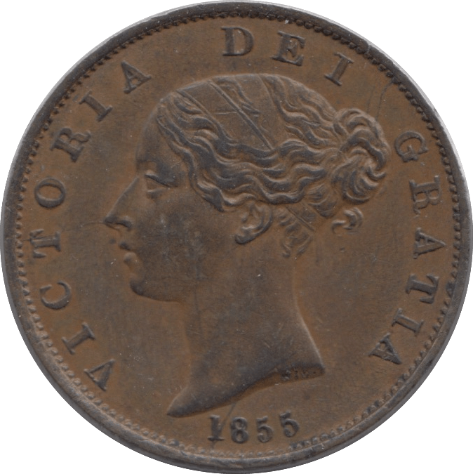 1855 HALFPENNY ( EF ) - Halfpenny - Cambridgeshire Coins