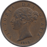 1855 HALFPENNY ( EF ) - Halfpenny - Cambridgeshire Coins