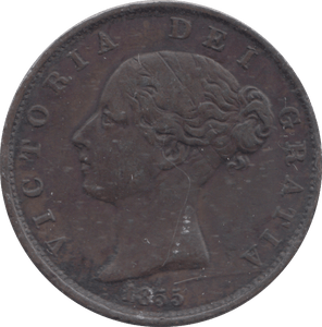 1855 HALFPENNY ( GVF ) - HALFPENNY - Cambridgeshire Coins