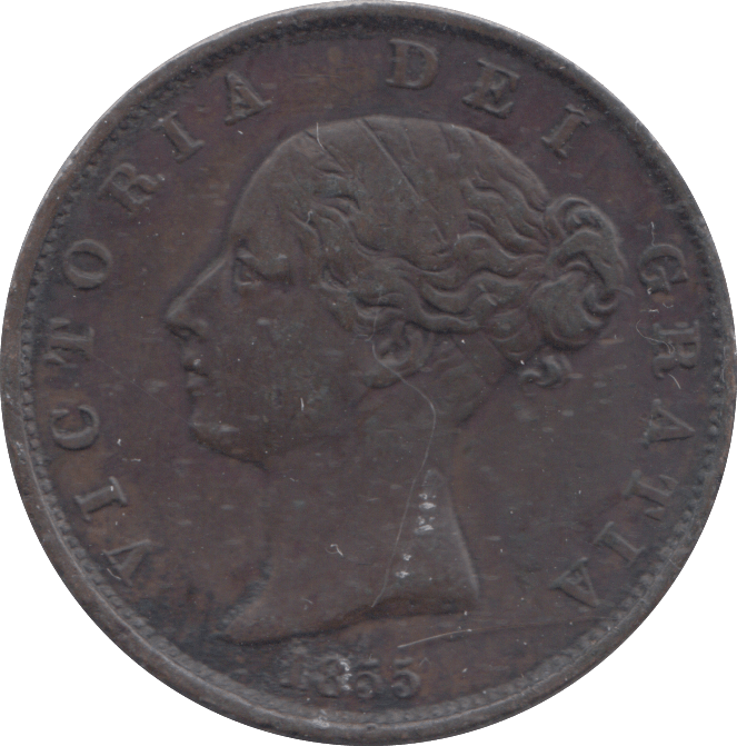 1855 HALFPENNY ( GVF ) - HALFPENNY - Cambridgeshire Coins