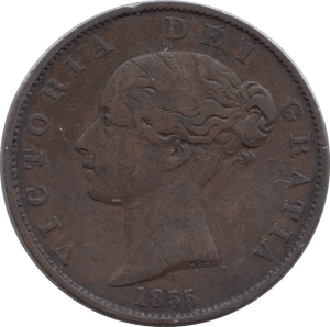 1855 HALFPENNY ( VF ) - Halfpenny - Cambridgeshire Coins