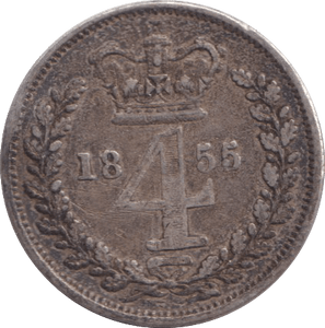 1855 MAUNDY FOURPENCE ( VF ) - MAUNDY FOURPENCE - Cambridgeshire Coins
