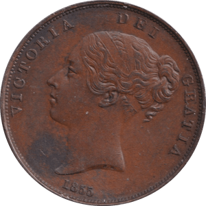 1855 OT PENNY ( AUNC ) - PENNY - Cambridgeshire Coins