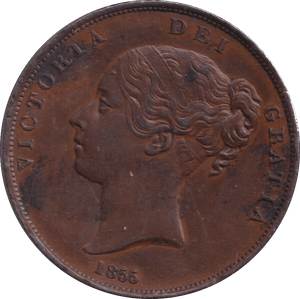 1855 PENNY ( EF ) - PENNY - Cambridgeshire Coins