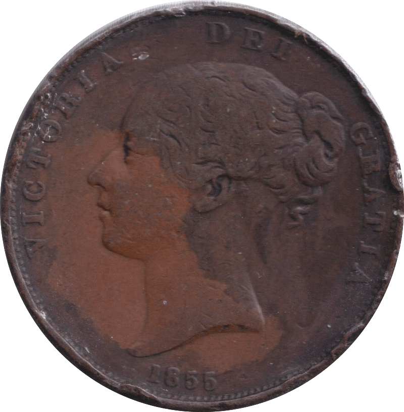 1855 PENNY ( FINE ) - PENNY - Cambridgeshire Coins