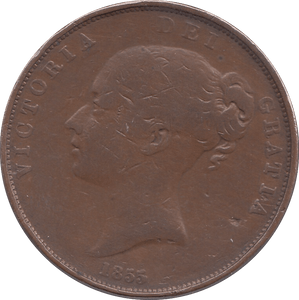 1855 PENNY ( FINE ) - PENNY - Cambridgeshire Coins