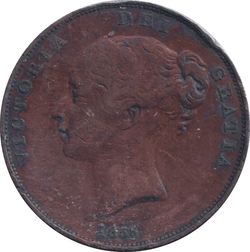 1855 PENNY ( FINE ) - PENNY - Cambridgeshire Coins