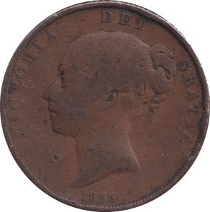 1855 PENNY ( FINE ) - PENNY - Cambridgeshire Coins