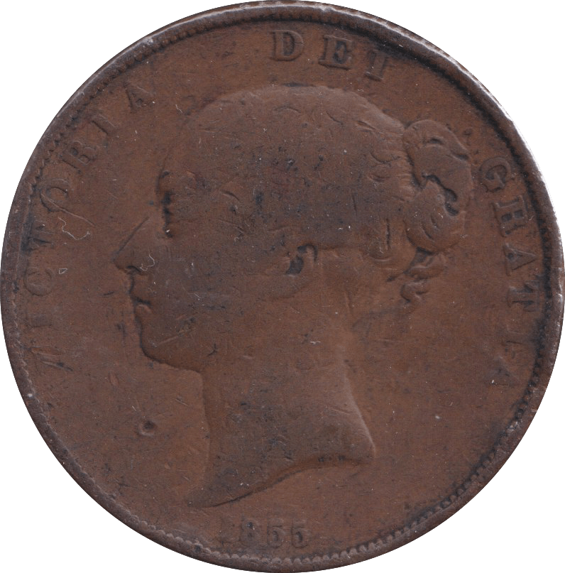 1855 PENNY ( FINE ) - PENNY - Cambridgeshire Coins