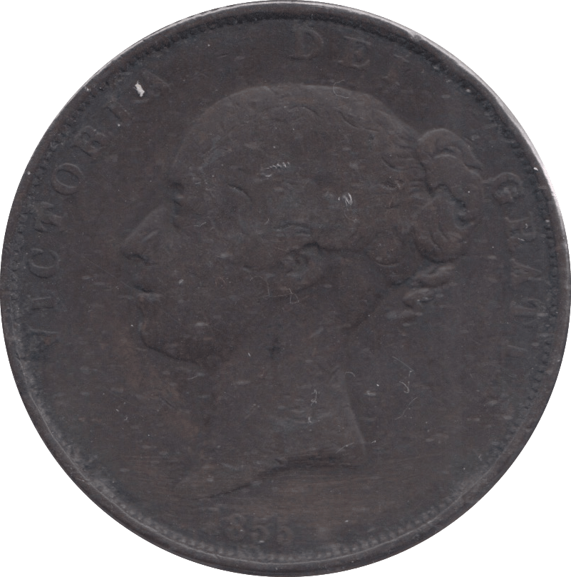 1855 PENNY ( FINE ) - PENNY - Cambridgeshire Coins