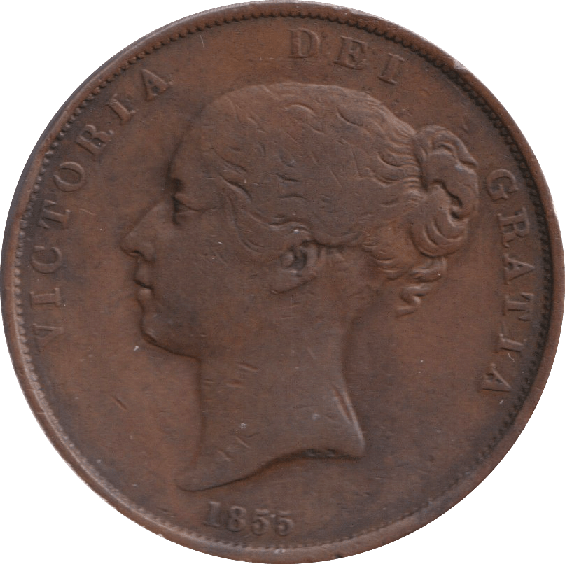1855 PENNY ( FINE ) - PENNY - Cambridgeshire Coins