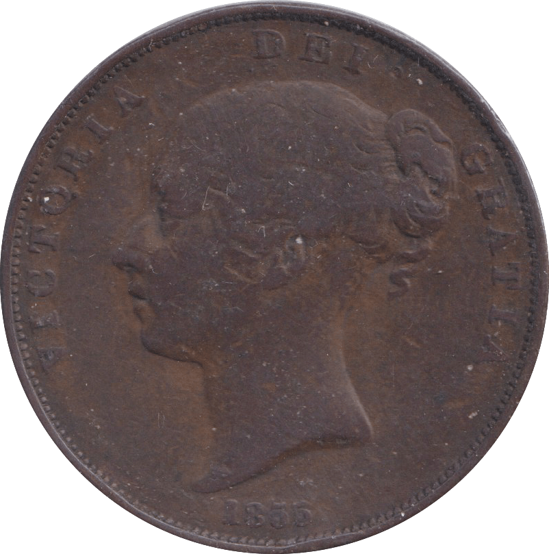 1855 PENNY ( FINE ) - PENNY - Cambridgeshire Coins