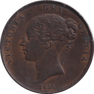 1855 PENNY ( GVF ) - PENNY - Cambridgeshire Coins