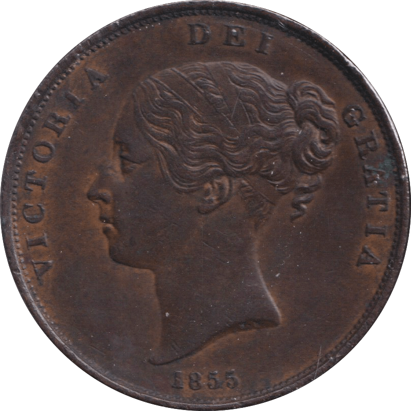 1855 PENNY ( GVF ) - PENNY - Cambridgeshire Coins