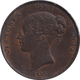 1855 PENNY ( GVF ) - PENNY - Cambridgeshire Coins