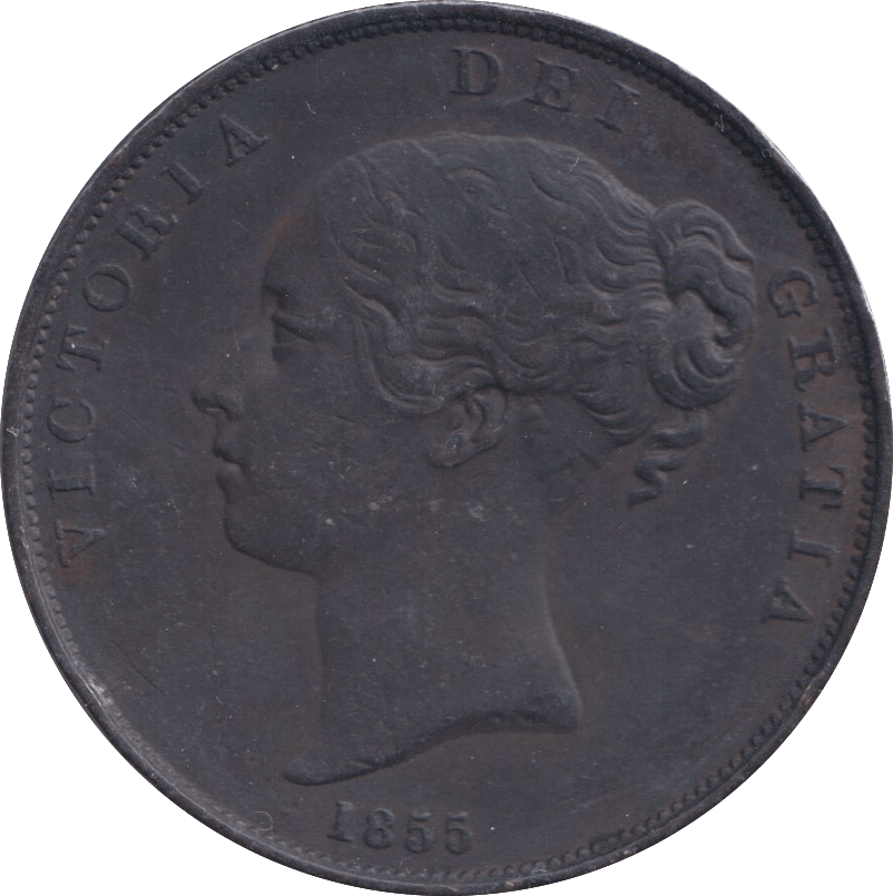 1855 PENNY ( GVF ) - PENNY - Cambridgeshire Coins