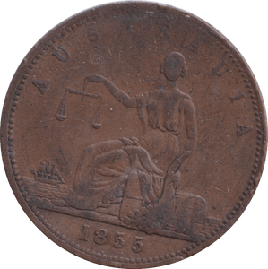 1855 PENNY TOKEN SYDNEY AUSTRALIA - PENNY TOKEN - Cambridgeshire Coins