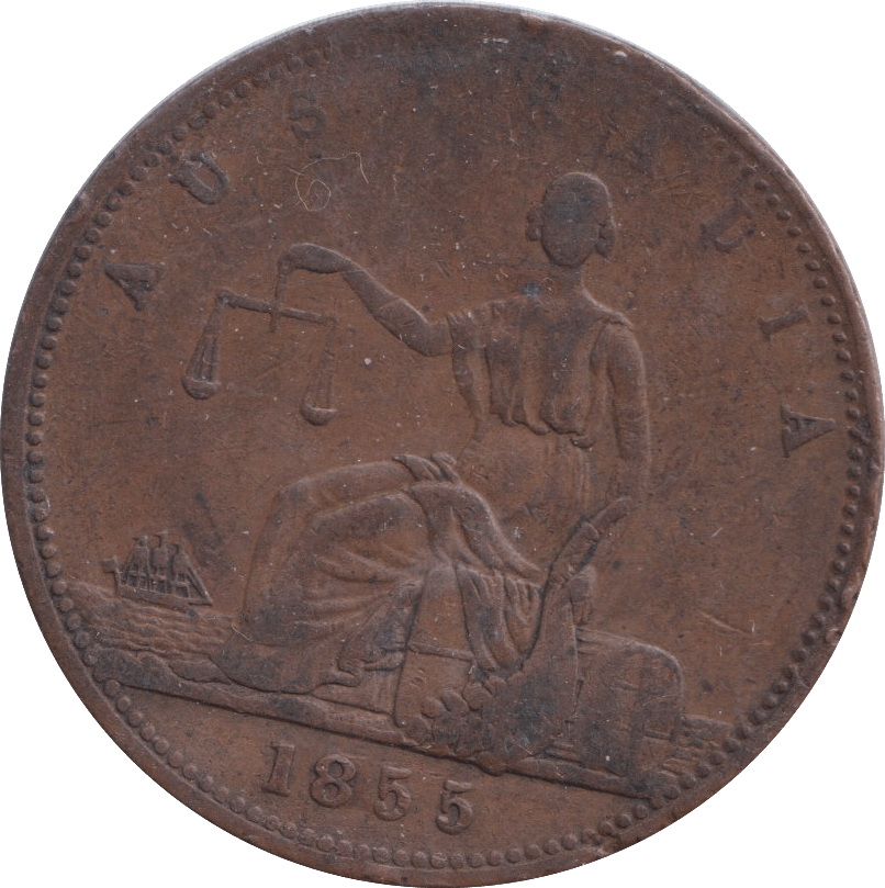 1855 PENNY TOKEN SYDNEY AUSTRALIA - PENNY TOKEN - Cambridgeshire Coins