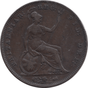 1855 PENNY ( VF ) - Penny - Cambridgeshire Coins