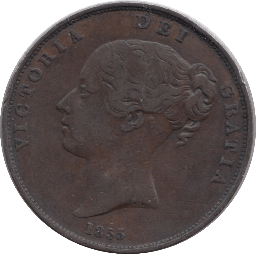 1855 PENNY ( VF ) - Penny - Cambridgeshire Coins