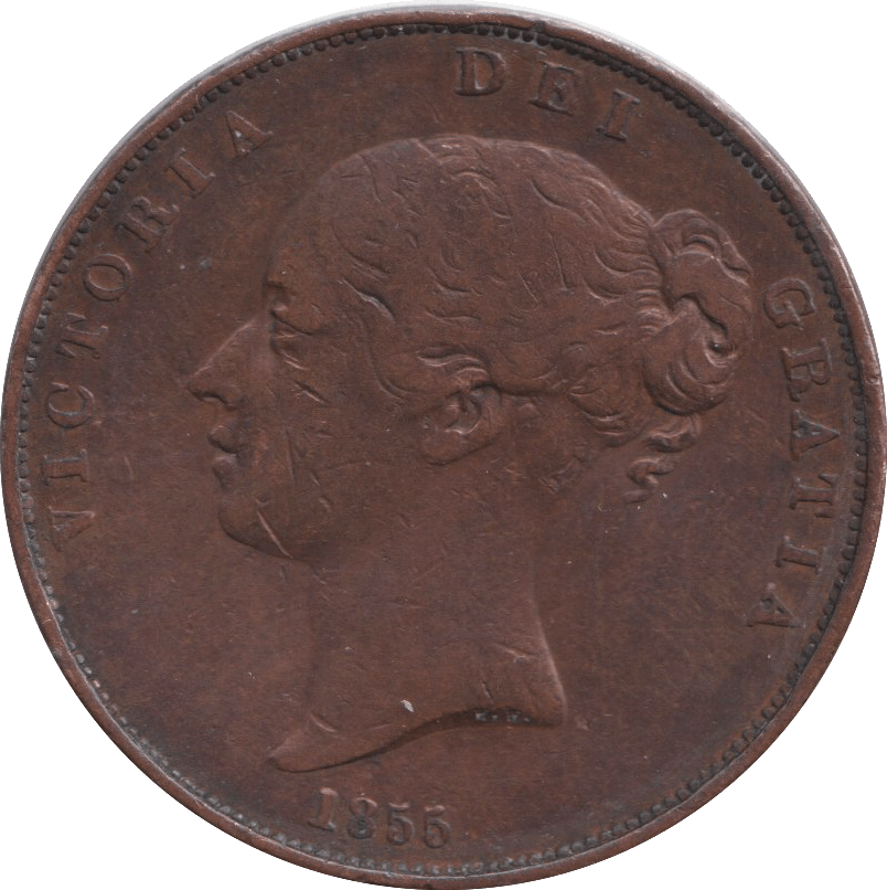 1855 PENNY VICTORIA ( VF ) - PENNY - Cambridgeshire Coins