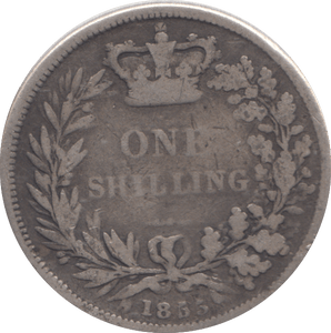 1855 SHILLING ( FINE ) - SHILLING - Cambridgeshire Coins