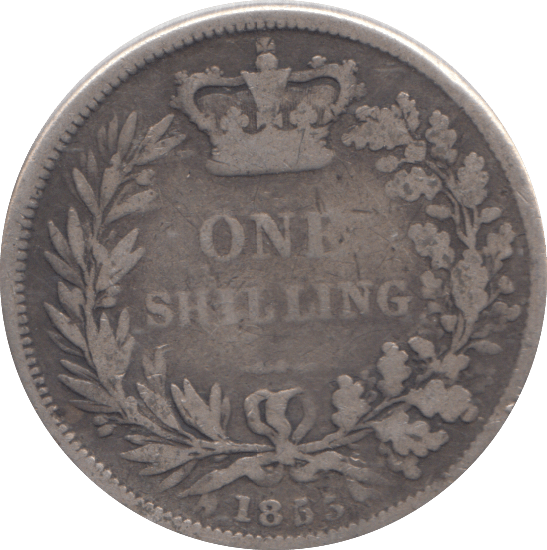 1855 SHILLING ( FINE ) - SHILLING - Cambridgeshire Coins