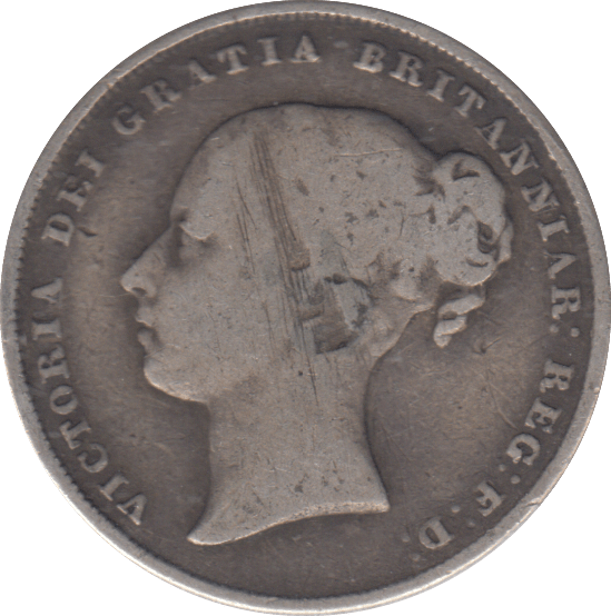 1855 SHILLING ( FINE ) - SHILLING - Cambridgeshire Coins