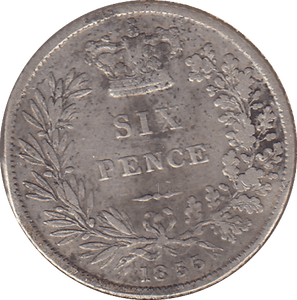 1855 SIXPENCE ( FINE ) - SIXPENCE - Cambridgeshire Coins