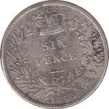 1855 SIXPENCE ( FINE ) - SIXPENCE - Cambridgeshire Coins