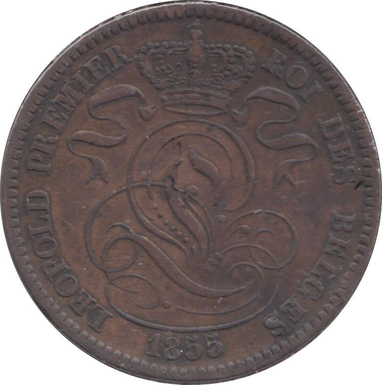 1855 TEN CENTS BELGIUM - WORLD COINS - Cambridgeshire Coins