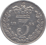 1855 THREEPENCE ( GVF ) - THREEPENCE - Cambridgeshire Coins