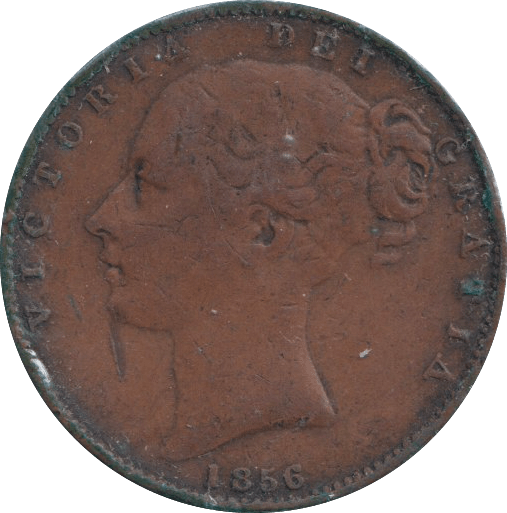 1856 FARTHING ( FINE ) - FARTHING - Cambridgeshire Coins