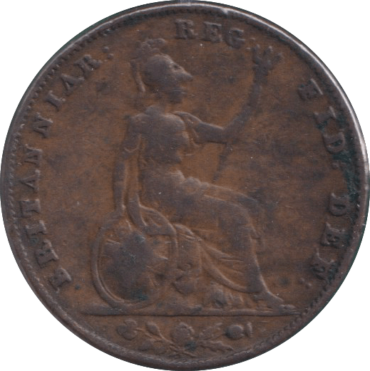 1856 FARTHING ( FINE ) - FARTHING - Cambridgeshire Coins