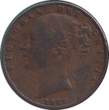 1856 FARTHING ( FINE ) - FARTHING - Cambridgeshire Coins