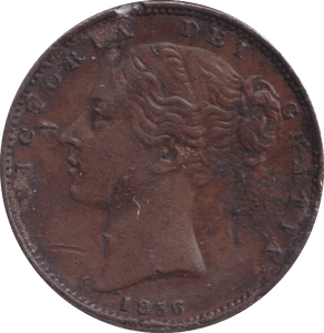 1856 FARTHING ( GVF ) - FARTHING - Cambridgeshire Coins