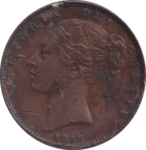 1856 FARTHING ( GVF ) - FARTHING - Cambridgeshire Coins