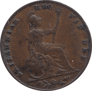 1856 FARTHING ( GVF ) - FARTHING - Cambridgeshire Coins