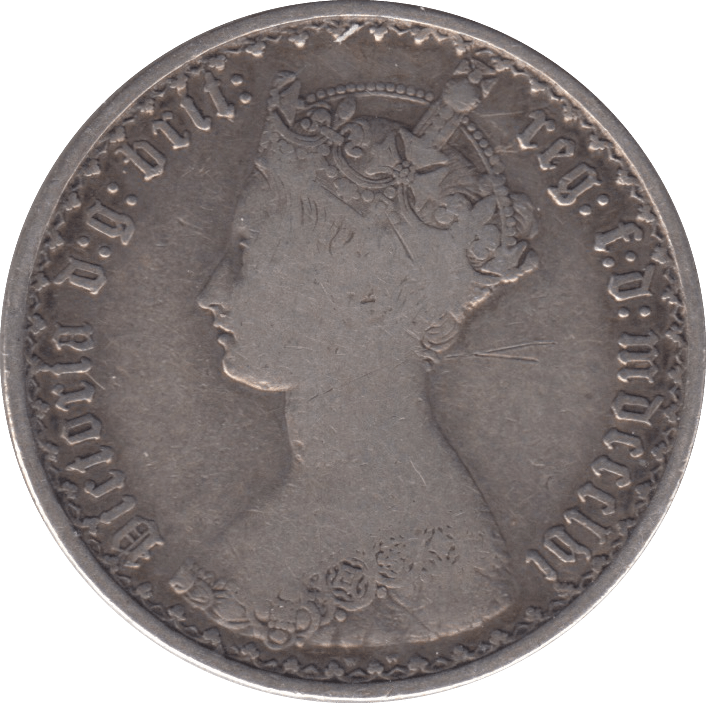 1856 FLORIN ( FINE ) - FLORIN - Cambridgeshire Coins