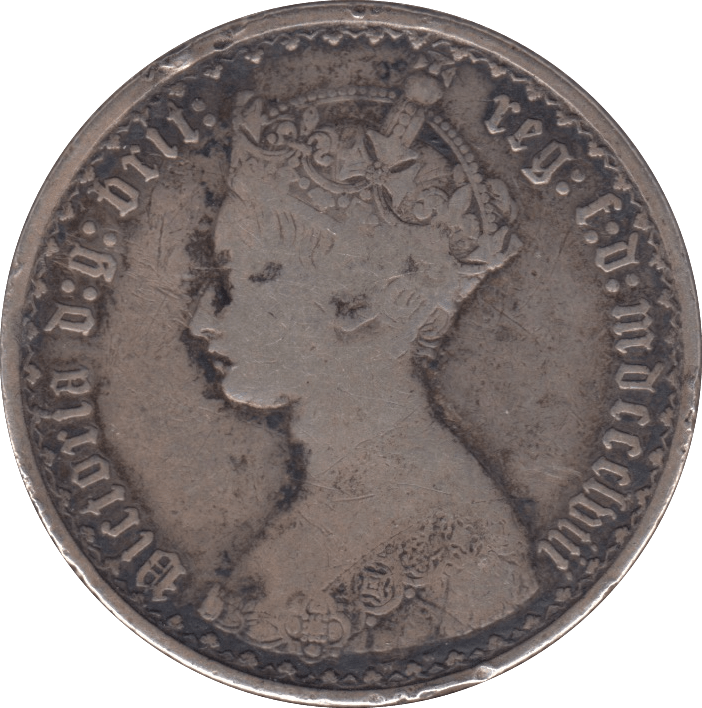1856 FLORIN ( FINE ) - FLORIN - Cambridgeshire Coins