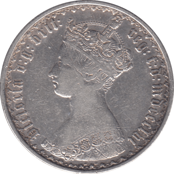 1856 FLORIN ( GF ) NO STOP - FLORIN - Cambridgeshire Coins