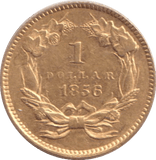 1856 GOLD ONE DOLLAR USA - GOLD WORLD COINS - Cambridgeshire Coins
