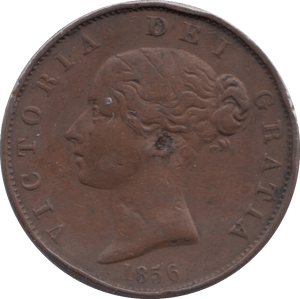 1856 HALFPENNY ( FINE ) - Halfpenny - Cambridgeshire Coins