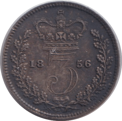 1856 MAUNDY THREEPENCE ( AUNC ) - MAUNDY THREEPENCE - Cambridgeshire Coins