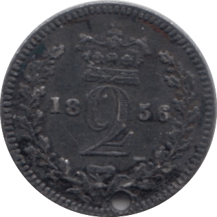 1856 MAUNDY TWOPENCE ( VF ) - MAUNDY TWOPENCE - Cambridgeshire Coins