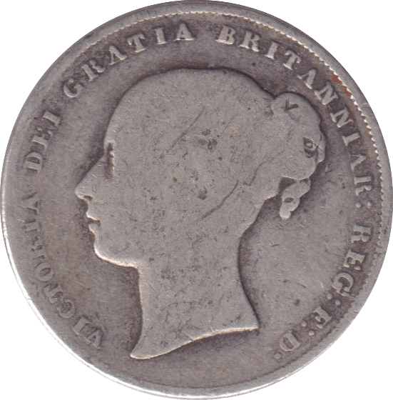 1856 SHILLING ( FINE ) - Shilling - Cambridgeshire Coins
