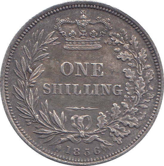 1856 SHILLING ( GVF ) - SHILLING - Cambridgeshire Coins