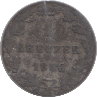 1856 SILVER ONE KREUZER FRANKFURT GERMANY - SILVER WORLD COINS - Cambridgeshire Coins