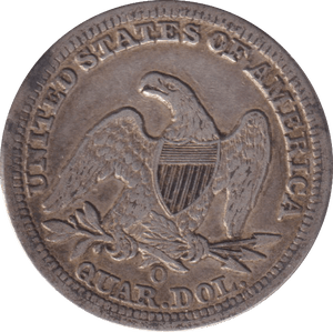 1856 SILVER USA QUARTER DOLLAR - SILVER WORLD COINS - Cambridgeshire Coins