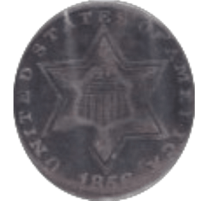 1856 SILVER USA THREE PENCE - SILVER WORLD COINS - Cambridgeshire Coins